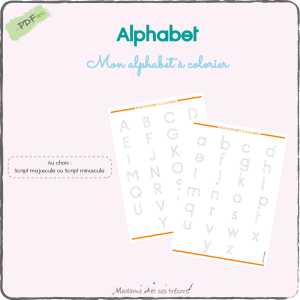 Alphabet à colorier