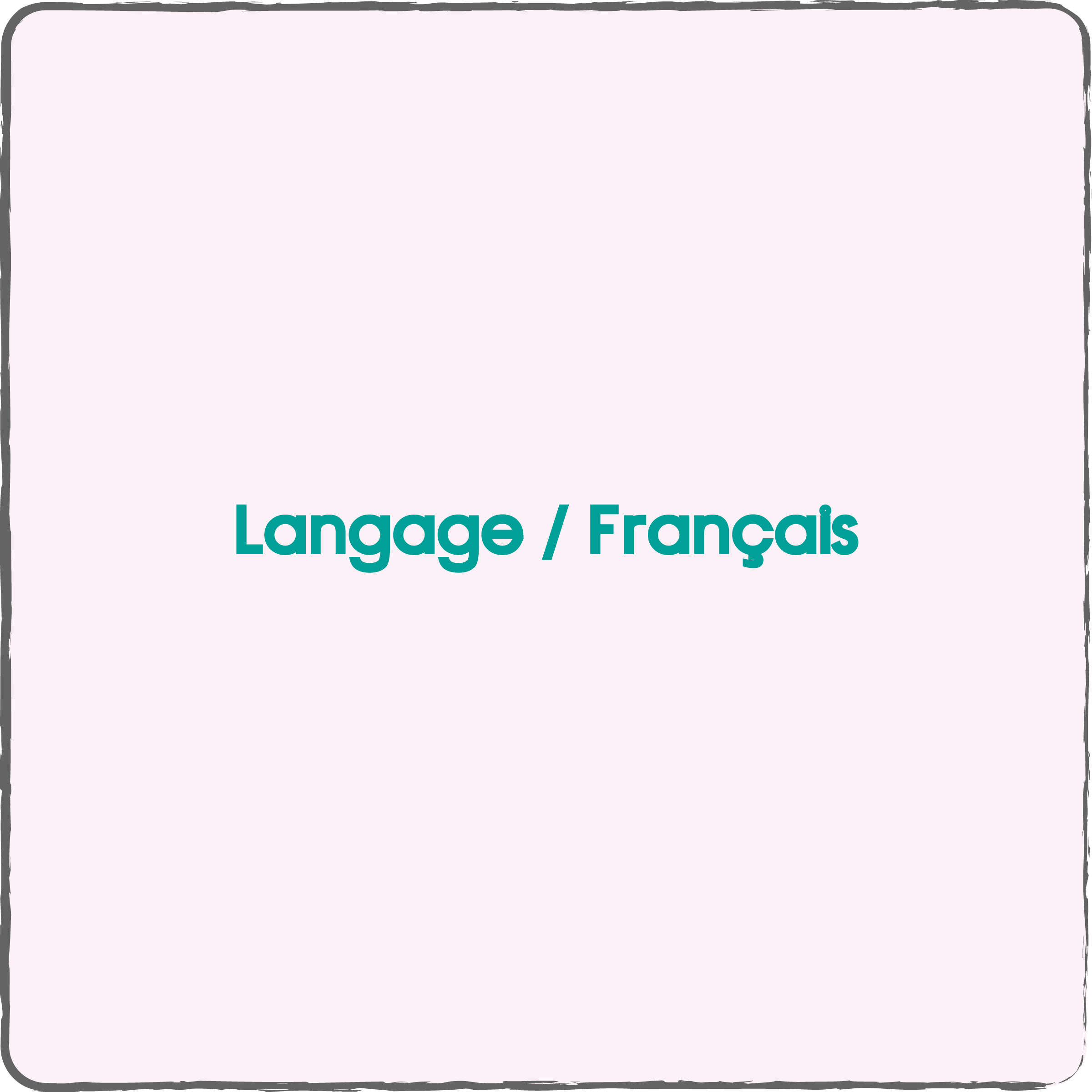 Langage / Français