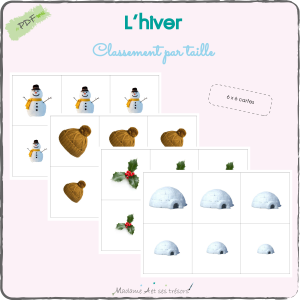 L'hiver - Classement par taille