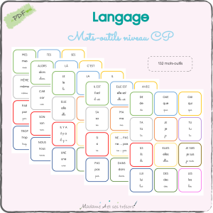 Mots-outils niveau CP 6-7 ans